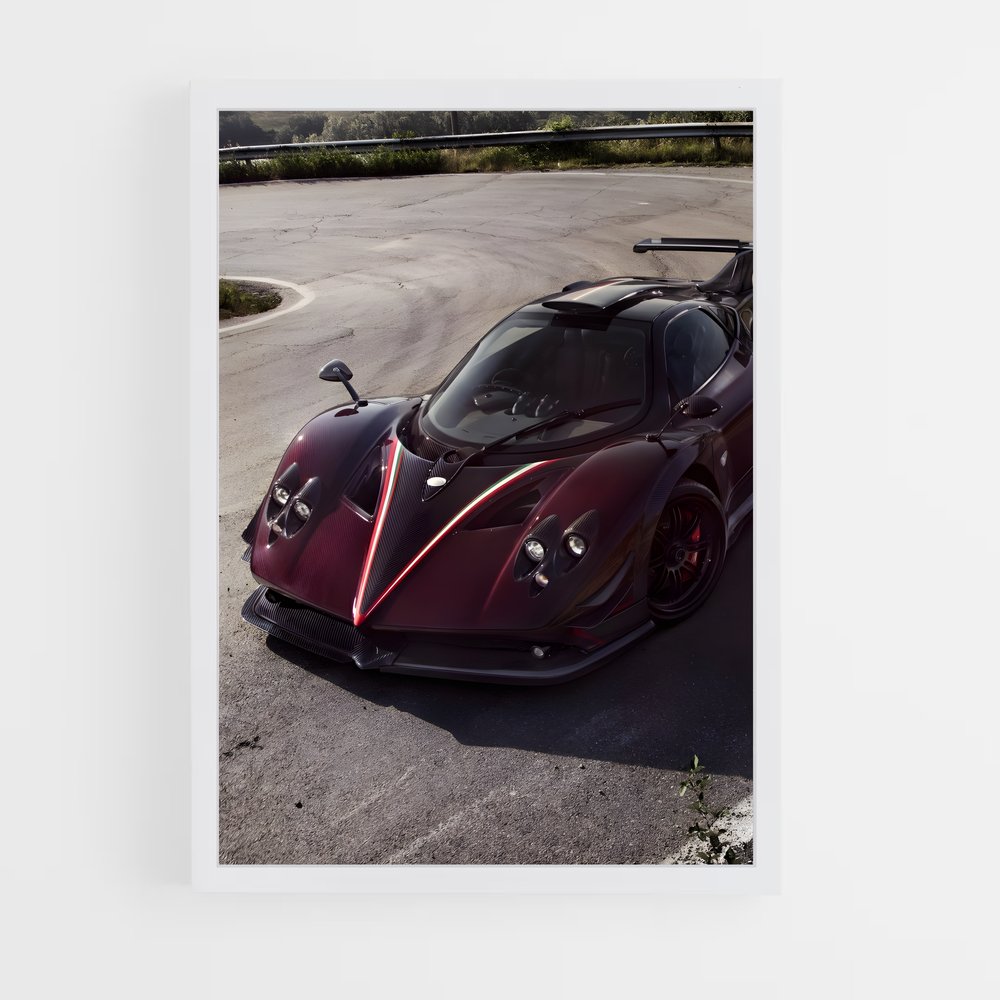 Poster Fusion Écarlate – affiche Pagani (vue 3)